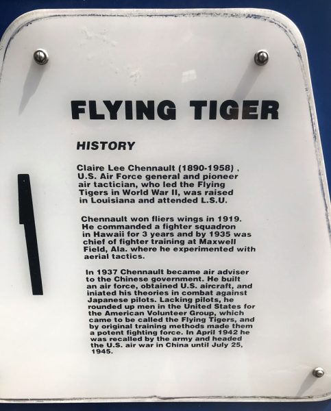 FLYING TIGER WAR MEMORIAL AIRCRAFT PLAQUE A