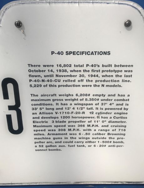 FLYING TIGER WAR MEMORIAL AIRCRAFT PLAQUE C