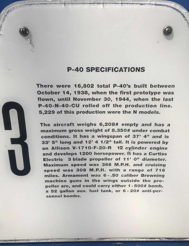 FLYING TIGER WAR MEMORIAL AIRCRAFT PLAQUE C