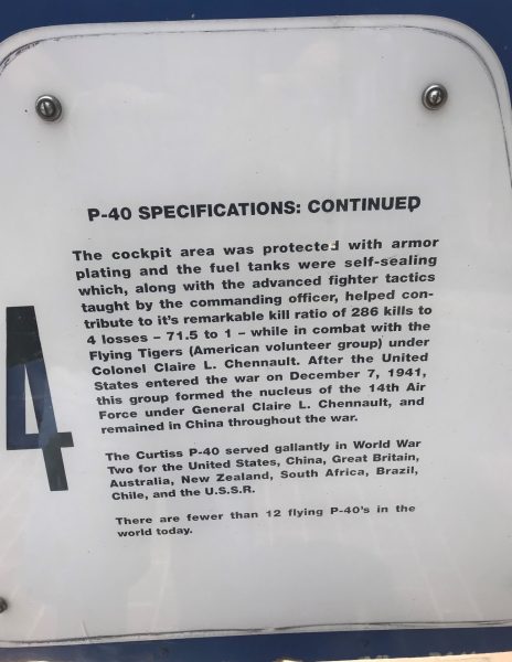 FLYING TIGER WAR MEMORIAL AIRCRAFT PLAQUE D