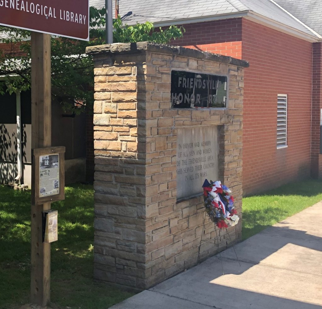 FRIENDSVILLE HONOR ROLL MEMORIAL