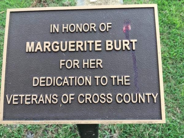 LT. CMDA. MARGUERITE BURT MEMORIAL PLAQUE
