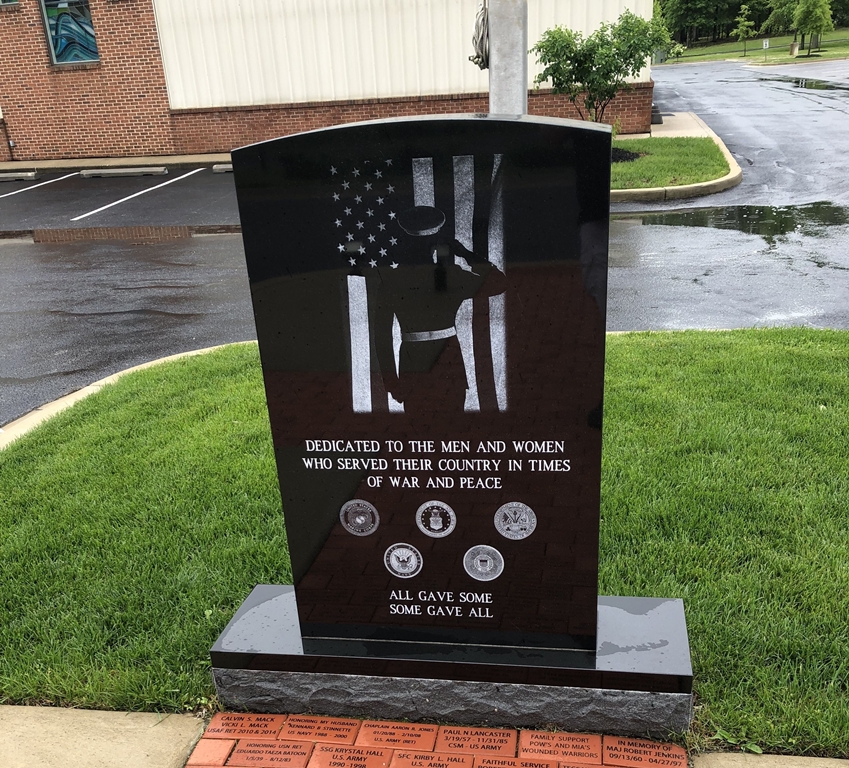 NEW HOPE CHURCH OF GOD VETERANS MEMORIAL CLOSE-UP[
