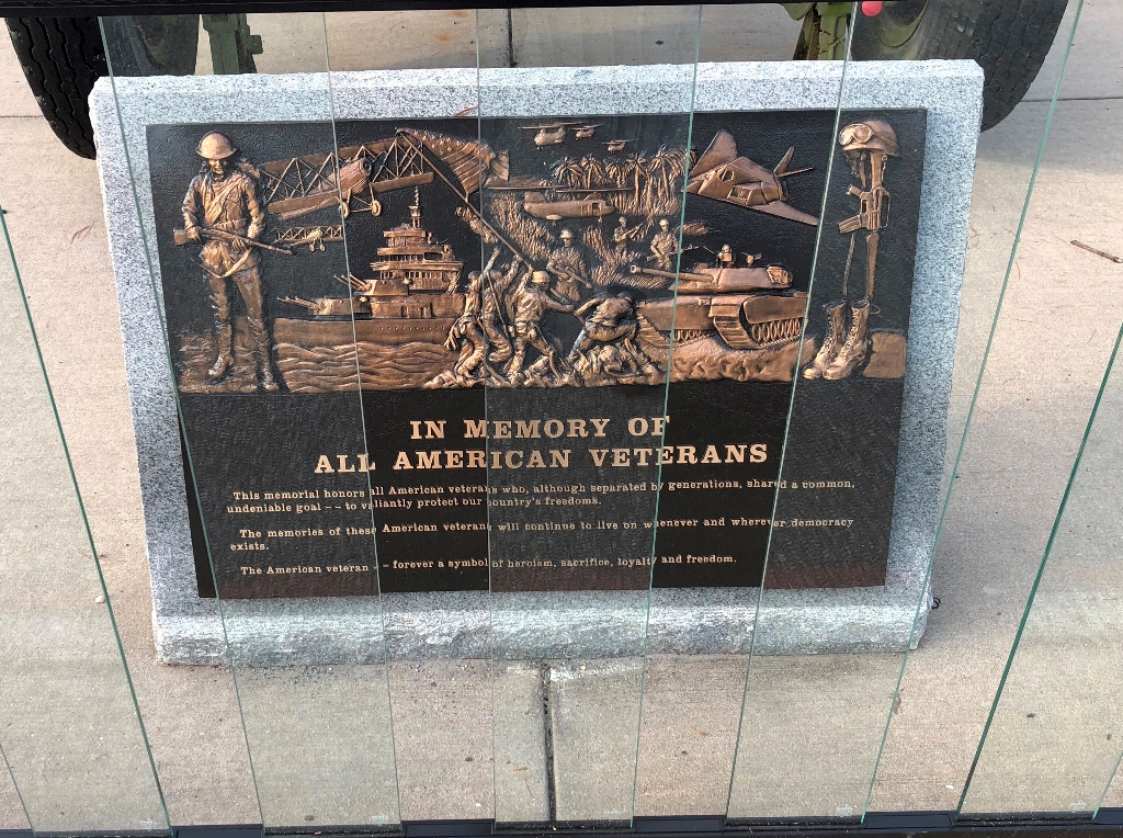 SYKESVILLE IN MEMORY OF ALL AMERICAN VETERANS MEMORIAL PLAQUE