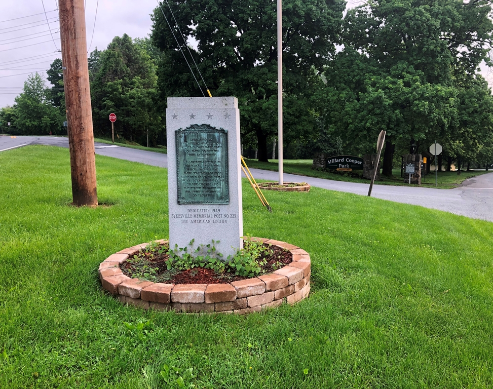 SYKESVILLE KILLED IN ACTION MEMORIAL