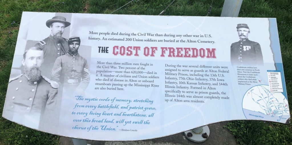 THE COST OF FREEDOM WAR MEMORIAL PLAQUE