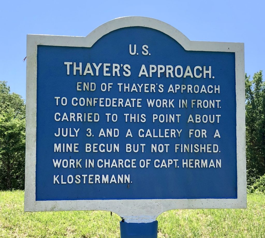 U.S. THAYER’S APPROACH WAR MEMORIAL MARKER