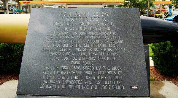 U.S.S. GOLET SS-361 WAR MEMORIAL STONE A