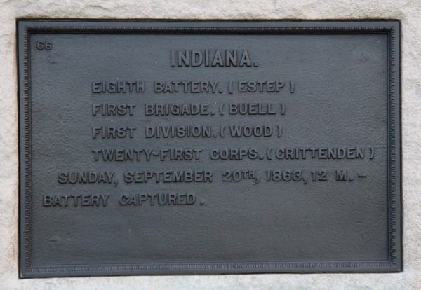 INDIANA. EIGHT BATTERY WAR MEMORIAL PLAQUE