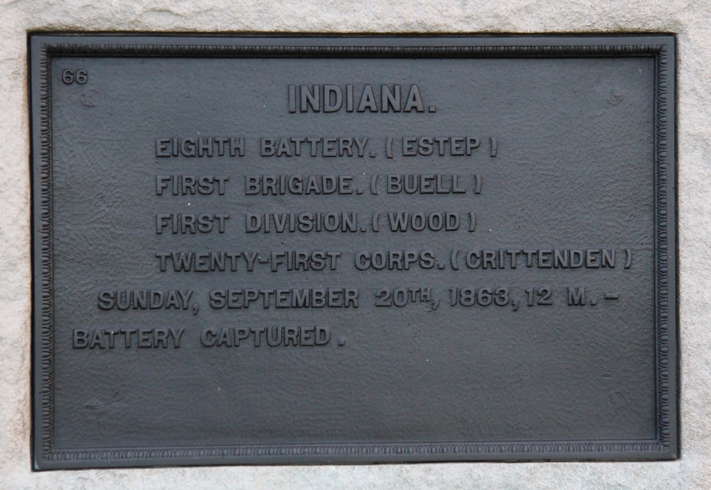 INDIANA. EIGHT BATTERY WAR MEMORIAL PLAQUE