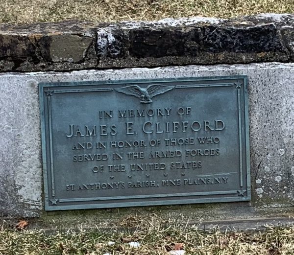 JAMES E CLIFFORD MEMORIAL PLAQUE