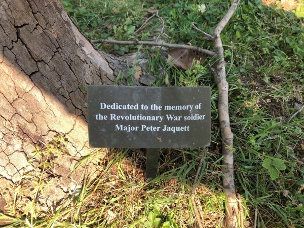 MAJOR PETER JAQUETT REVOLUTIONARY WAR SOLDIER MEMORIAL PLAQUE