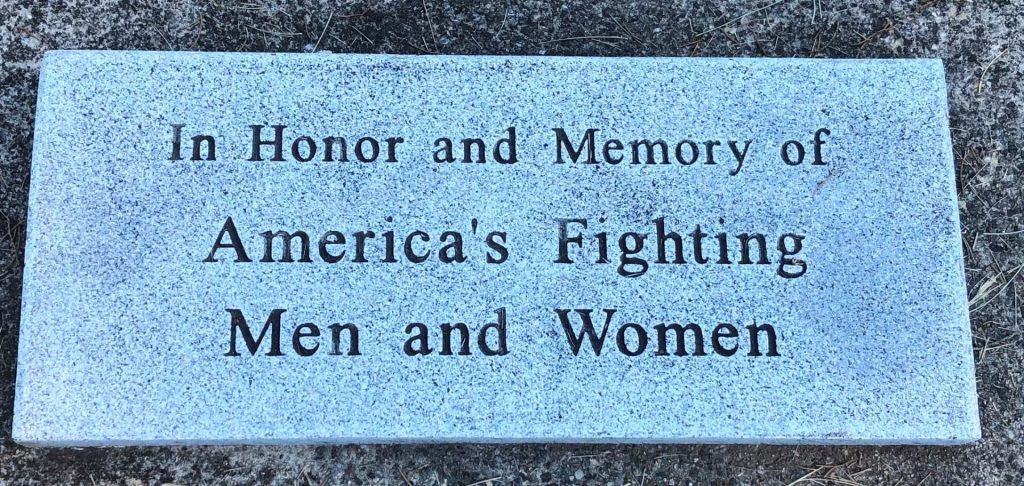 AMERICA’S FIGHTING MEN AND WOMEN MEMORIAL FLAGPOLE STONE
