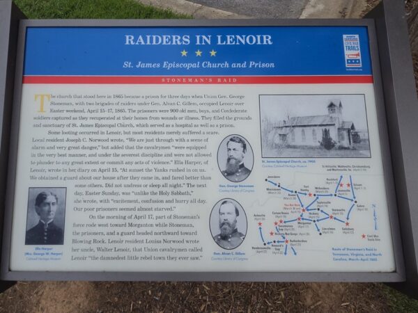 RAIDERS IN LENOIR WAR MEMORIAL PANEL