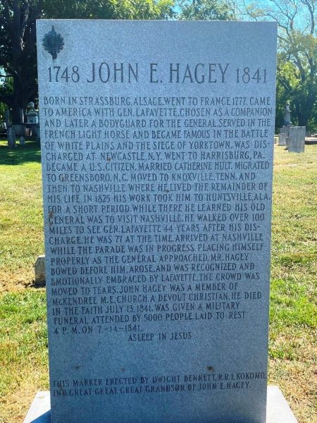 JOHN E. HAGEY REVOLUTIONARY WAR MEMORIAL CEMETERY STONE