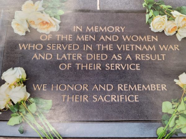 VIETNAM AGENT ORANGE WAR MEMORIAL PLAQUE