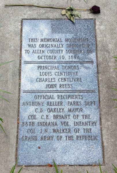 ALLEN COUNTY CIVIL WAR MEMORIAL STONE A