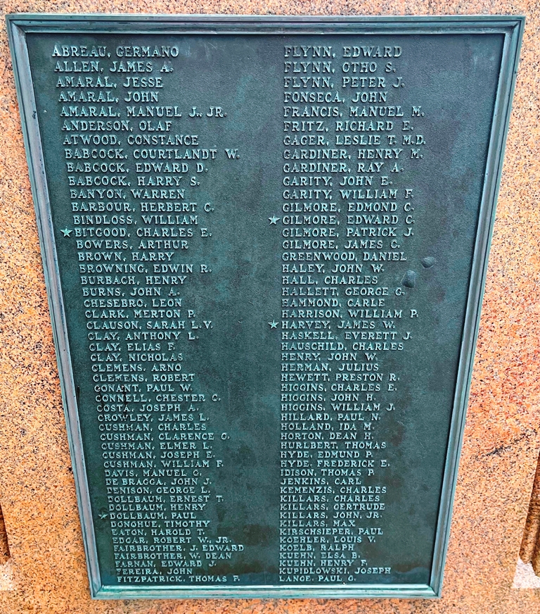 AMERICAN LEGION POST 58 WORLD WAR I MEMORIAL PLAQUE B