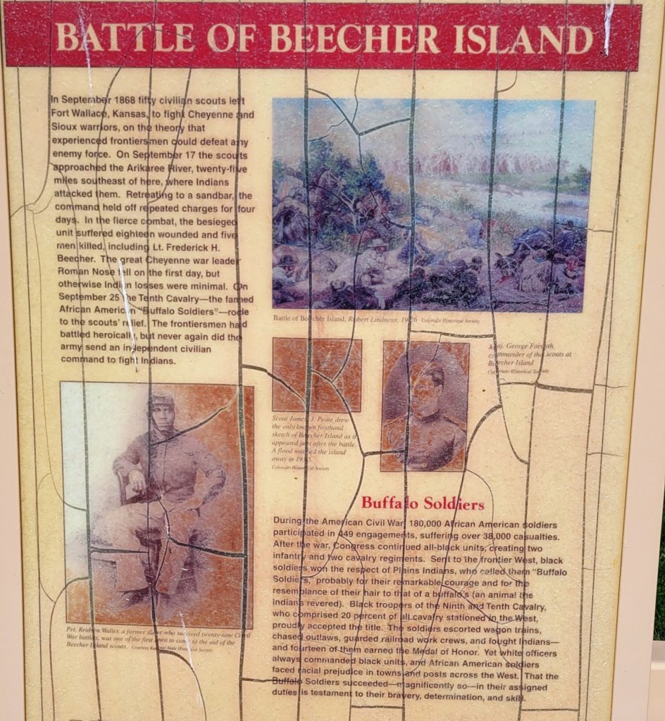 BATTLE OF BEECHER ISLAND MEMORIAL MARKER