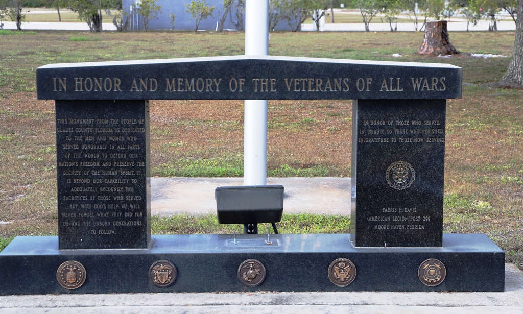 GLADES COUNTY VETERANS OF ALL WARS MEMORIAL