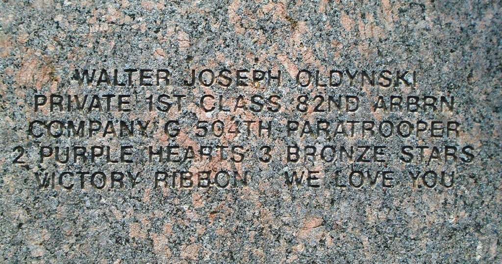 IN RESPECTFUL REMEMBRANCE TO OUR WORLD WAR II VETERANS MEMORIAL STONE D