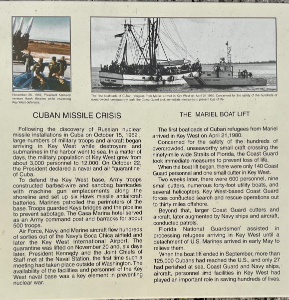 KEY WEST CUBAN MISSILE CRISIS MEMORIAL PANEL