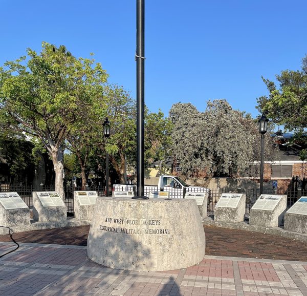 KEY WEST FLORIDA KEYS HISTORICAL MILITARY MEMORIAL FLAGPOLE