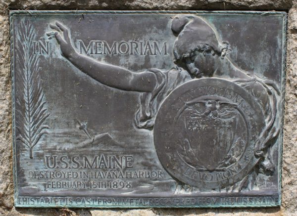 SACRAMENTO HISTORIC CITY CEMETERY U.S.S. MAINE MEMORIAL PLAQUE