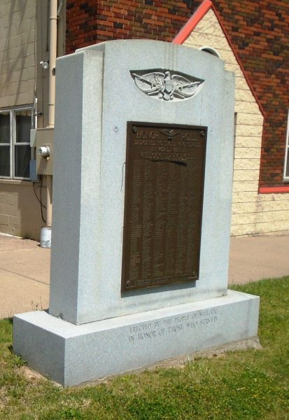 WILLOCK SERVICE CLUB WORLD WAR II MEMORIAL