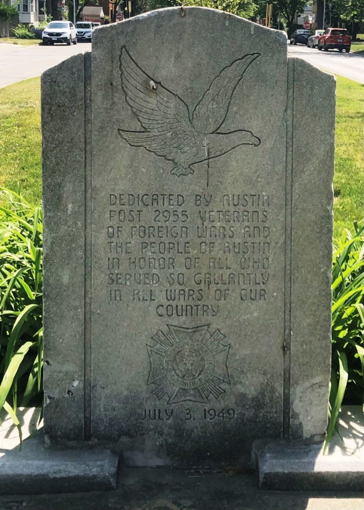 AUSTIN VFW POST 2955 ALL WARS VETERANS MEMORIAL