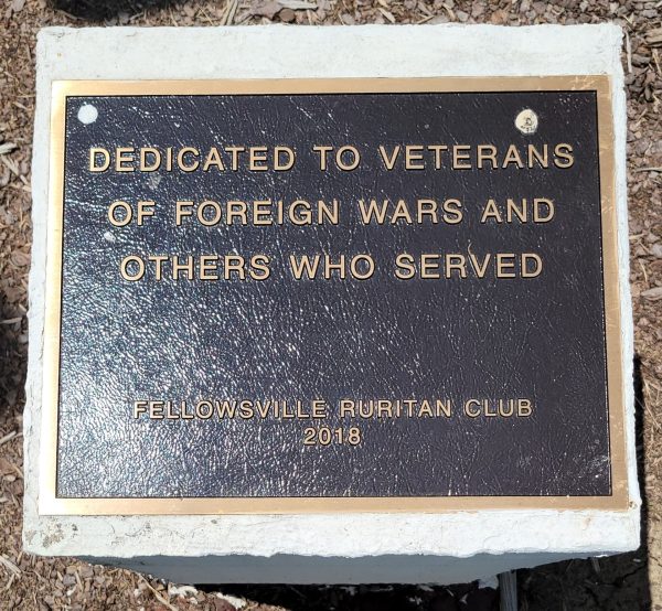 FELLOWSVILLE RURITAN CLUB VETERANS MEMORIAL PLAQUE