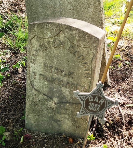 HAMILTON RANKIN WAR MEMORIAL CEMETERY STONE