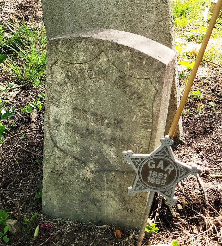 HAMILTON RANKIN WAR MEMORIAL CEMETERY STONE