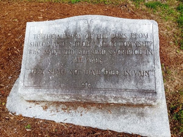 SHILOH AND SHILOH VALLEY TOWNSHIP SUPREME SACRIFICE WAR MEMORIAL