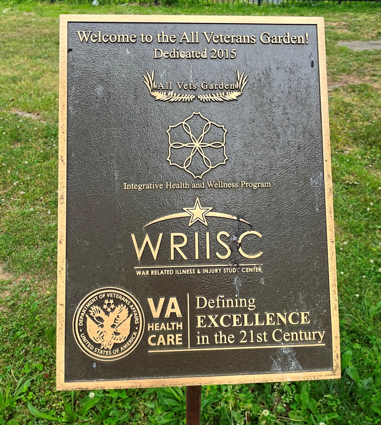 WELCOME TO THE ALL VETERANS GARDEN MEMORIAL PLAQUE