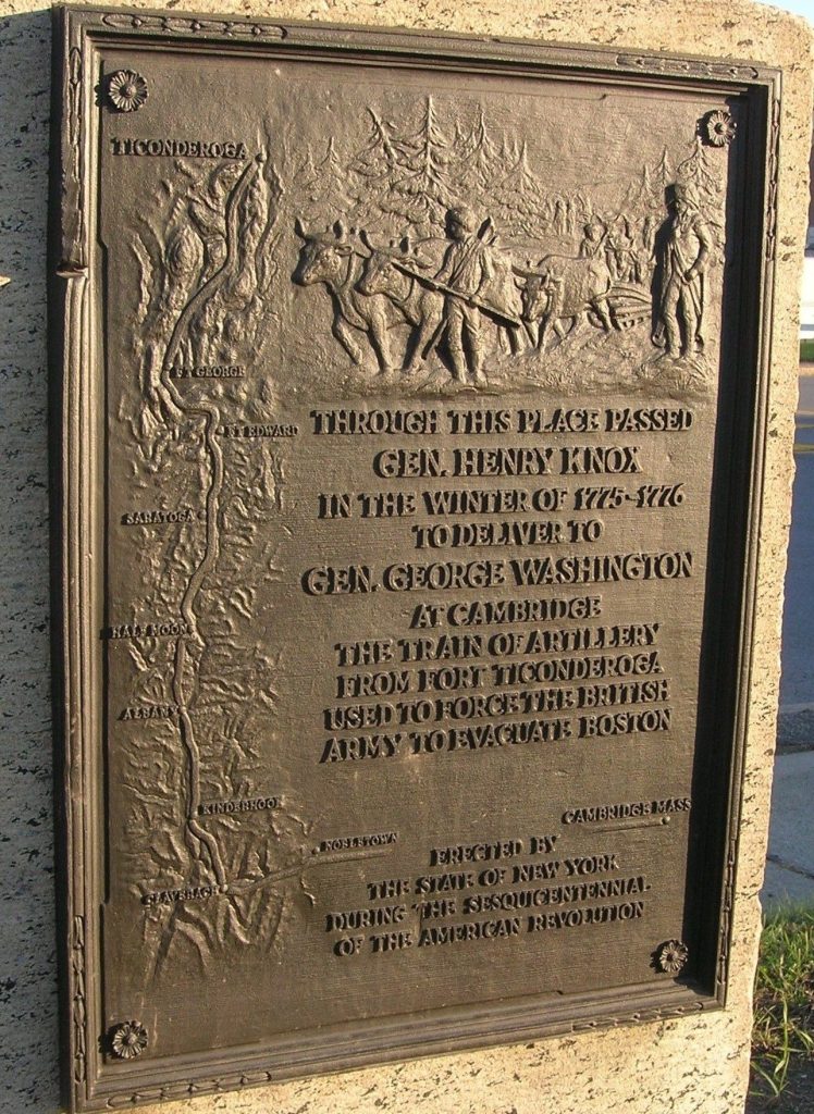 ALBANY GEN. HENRY KNOX TRAIL MEMORIAL