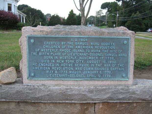 LIEUTENANT-COLONEL SAMUEL WARD REVOLUTIONARY WAR MEMORIAL