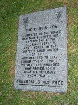THE CHOSIN FEW MEMORIAL PLAQUE