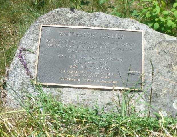 WATERMAN TAVERN REVOLUTIONARY WAR MEMORIAL