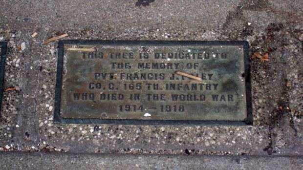 PVT. FRANCIS J. FOLEY MEMORIAL TREE PLAQUE