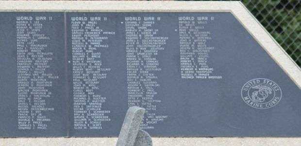 WONEWOC AREA VETERANS MEMORIAL HONOR ROLL PLAQUE RIGHT