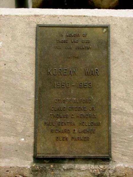 MORGAN COUNTY KOREAN WAR MEMORIAL