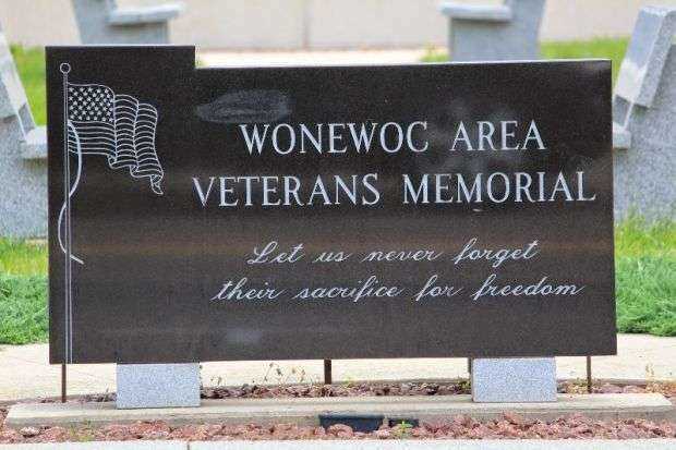 WONEWOC AREA VETERANS MEMORIAL ENTRANCE STONE