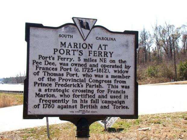 MARION AT PORT’S FERRY WAR MEMORIAL MARKER