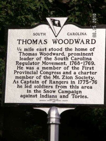 THOMAS WOODWARD REVOLUTIONARY SOLDIER MEMORIAL MARKER