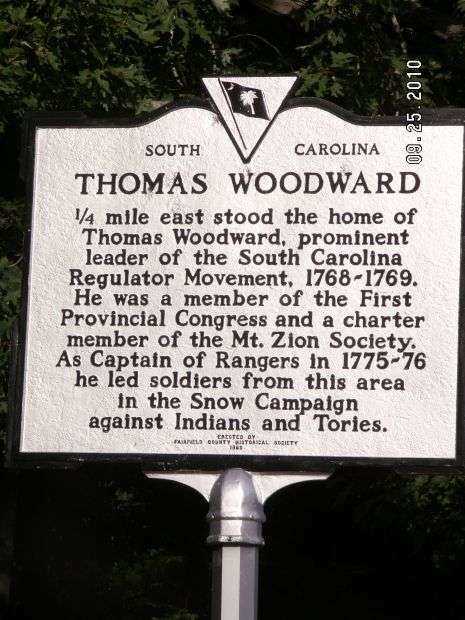 THOMAS WOODWARD REVOLUTIONARY SOLDIER MEMORIAL MARKER