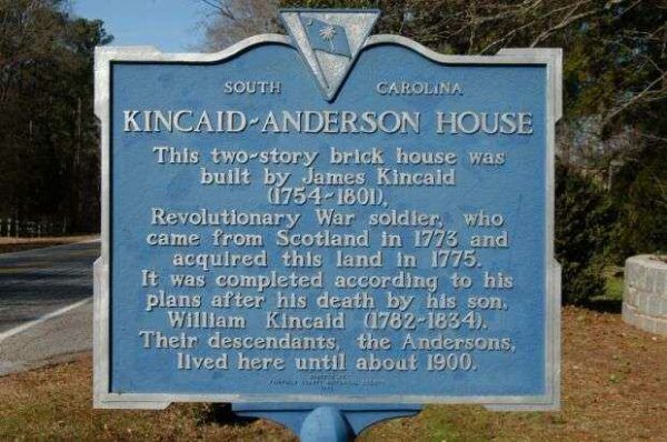 KINCAID-ANDERSON HOUSE REVOLUTIONARY SOLDIER MEMORIAL MARKER