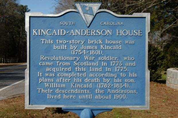 KINCAID-ANDERSON HOUSE REVOLUTIONARY SOLDIER MEMORIAL MARKER