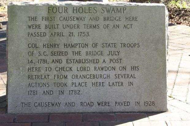 FOUR HOLES SWAMP WAR MEMORIAL