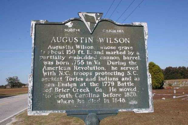 AUSTIN WILSON REVOLUTIONARY SOLDIER MEMORIAL MARKER